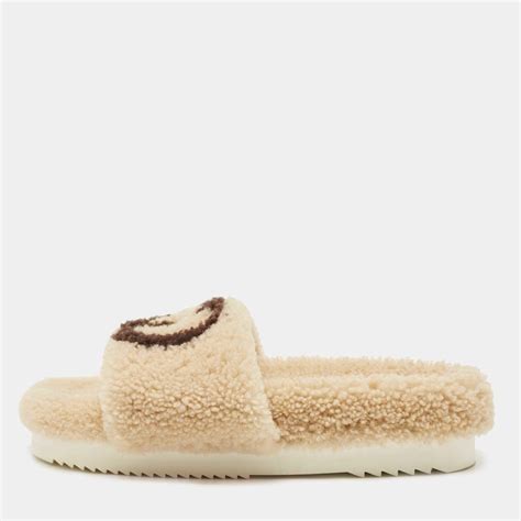 gucci slides fur|gucci fur slides women.